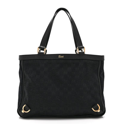 Gucci Monogram Medium Abbey  Tote Black 1 of 12