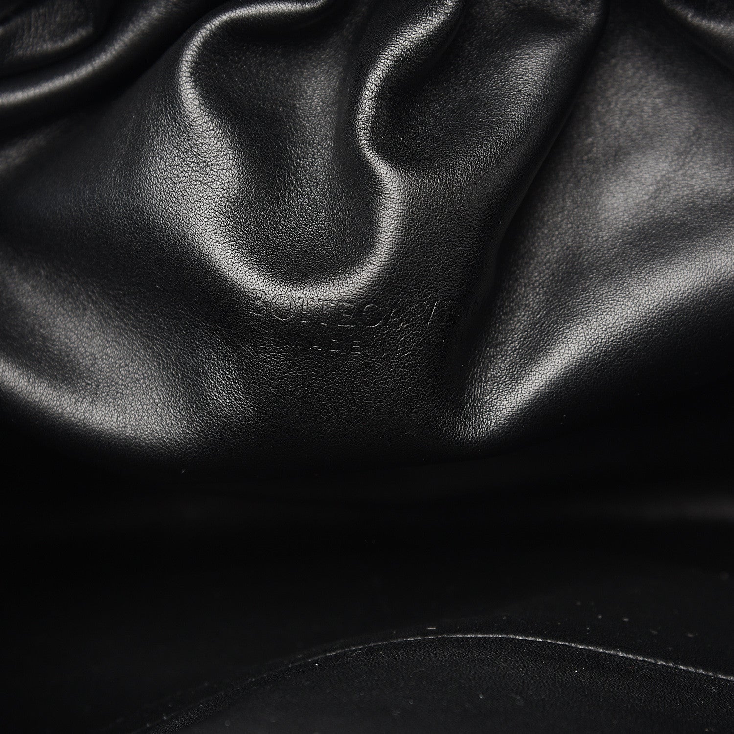 Bottega Veneta Smooth Butter Calf The Pouch Oversized Clutch Black 7 of 9