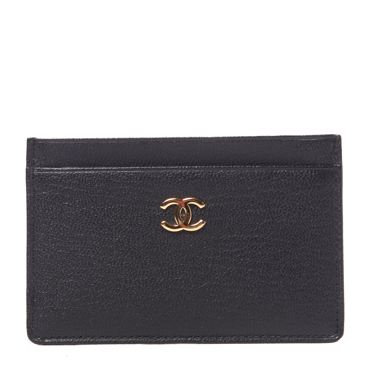 Goatskin CC Card Holder Black