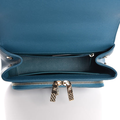 Chanel Caviar Quilted Small Business Affinity Flap Blue 5 of 8