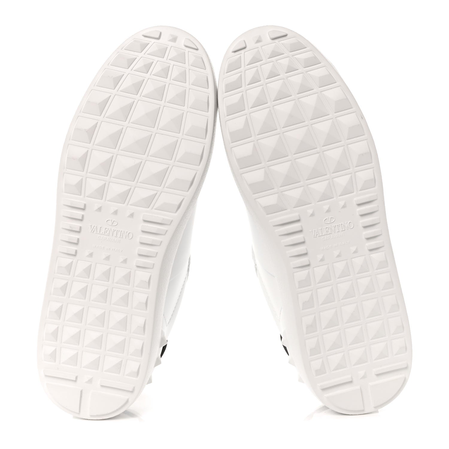 Valentino Garavani Calfskin VLTN Rockstud Open Sneakers 36.5 White 5 of 7
