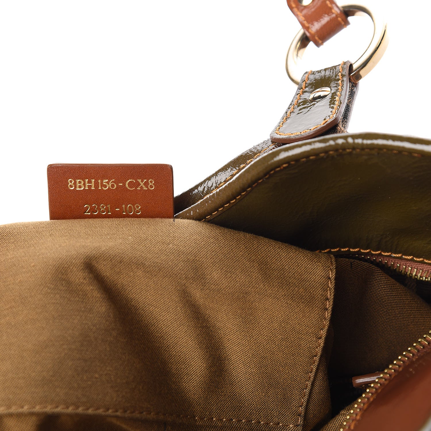 Fendi Zucca Small Chef Shopping Tote Tobacco Moro 9 of 11