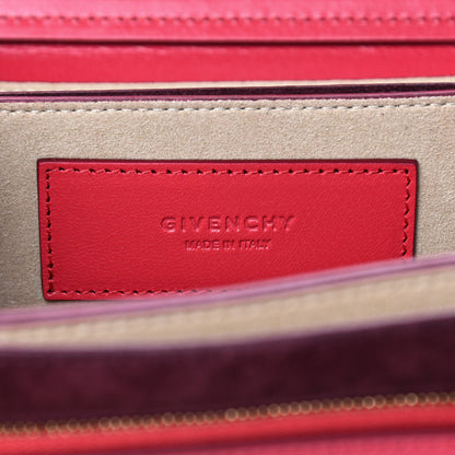 Givenchy Goatskin Suede Small GV3 Shoulder Bag Pink Aubergine 8 of 8