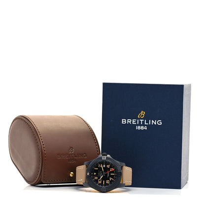 Breitling Titanium Calfskin 45mm Avenger GMT Night Mission Automatic Watch Black V32395 5 of 5