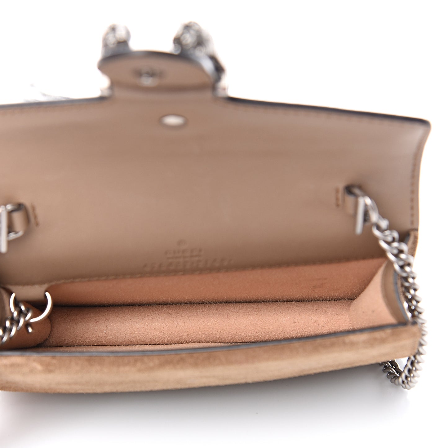 GG Supreme Monogram Super Mini Dionysus Shoulder Bag Taupe