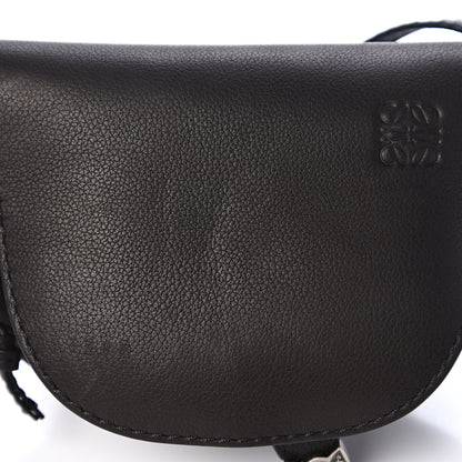Loewe Grained Calfskin Mini Gate Western Crossbody Bag Black 6 of 9