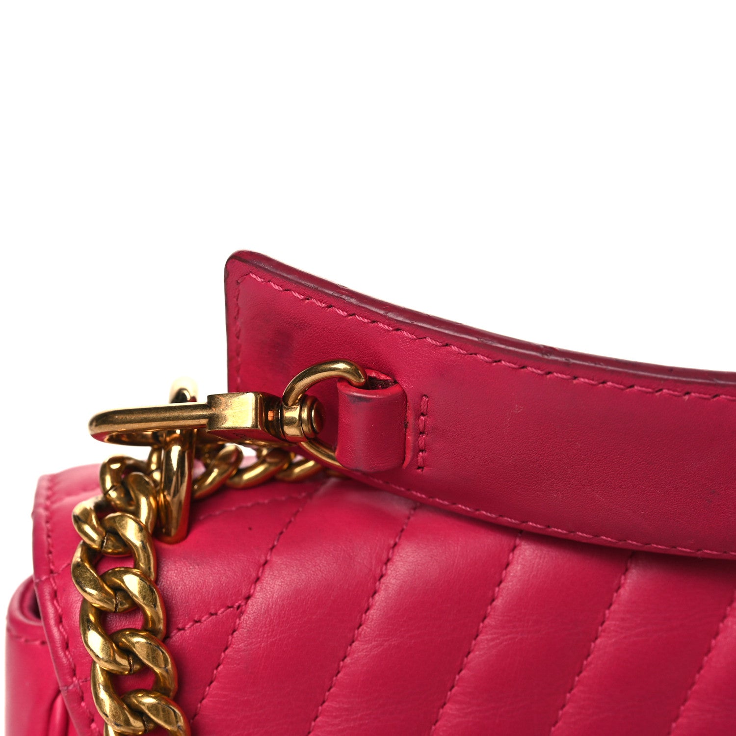 Louis Vuitton Calfskin New Wave Chain MM Rose Freesia 13 of 13