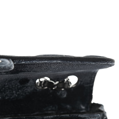 Chanel Velvet Quilted East West Flap Black 8 of 12