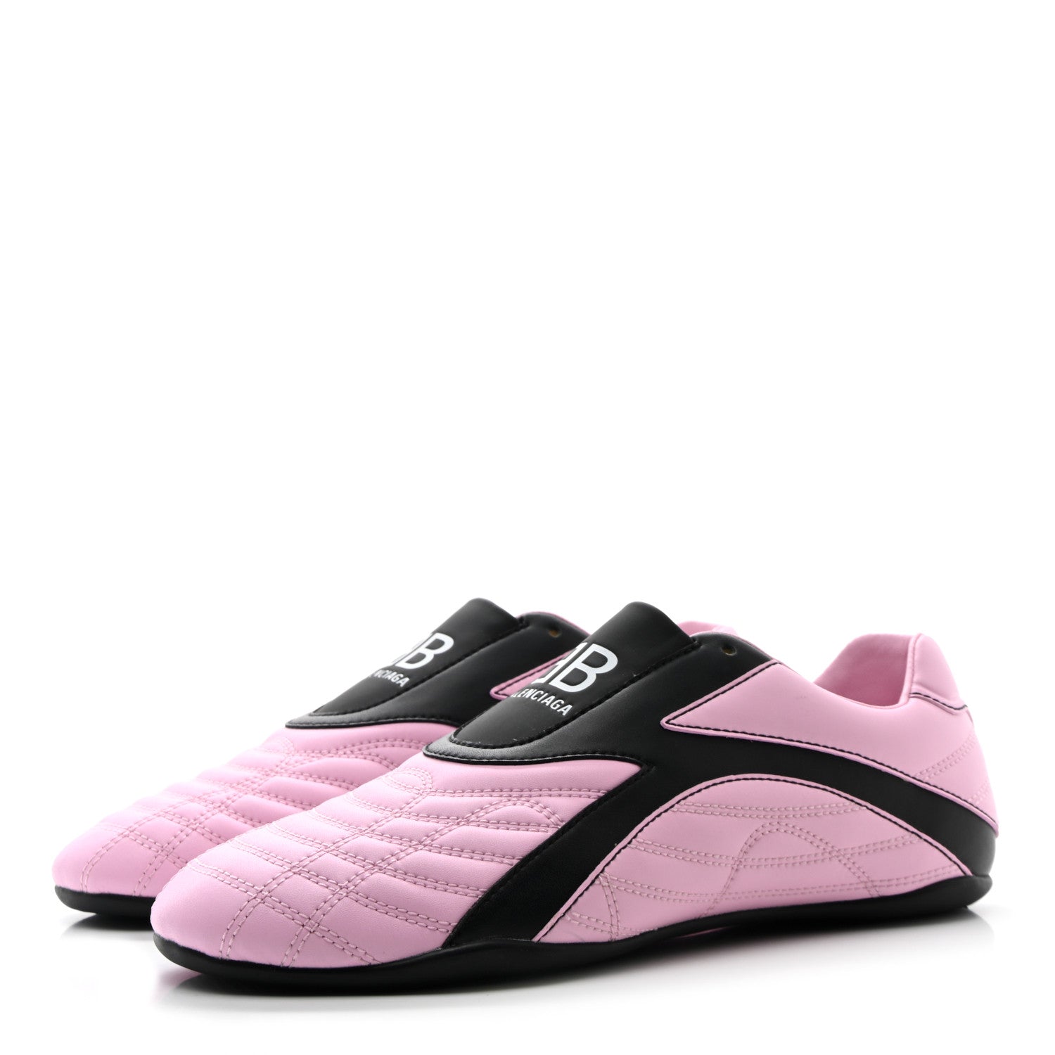 Balenciaga Polyurethane Womens Zen Sneakers 38 Pink Black 3 of 9