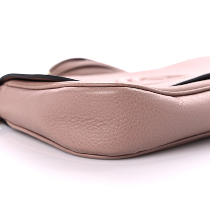Gucci Pebbled Calfskin Medium Soho Flap Crossbody Pale Pink 8 of 9