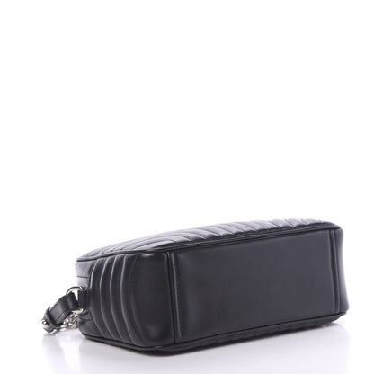 Prada Soft Calfskin Diagramme Crossbody Bag Black 3 of 10
