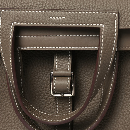 Hermes Taurillon Clemence Halzan 25 Etoupe 7 of 10