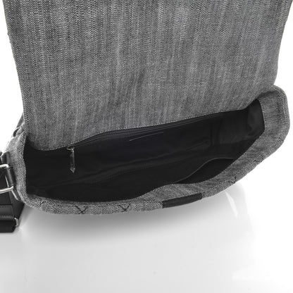 Chanel Denim Quilted Messenger Bag Black 5 of 7