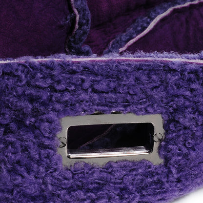 Chanel Mouton Shoulder Bag Purple 5 of 8