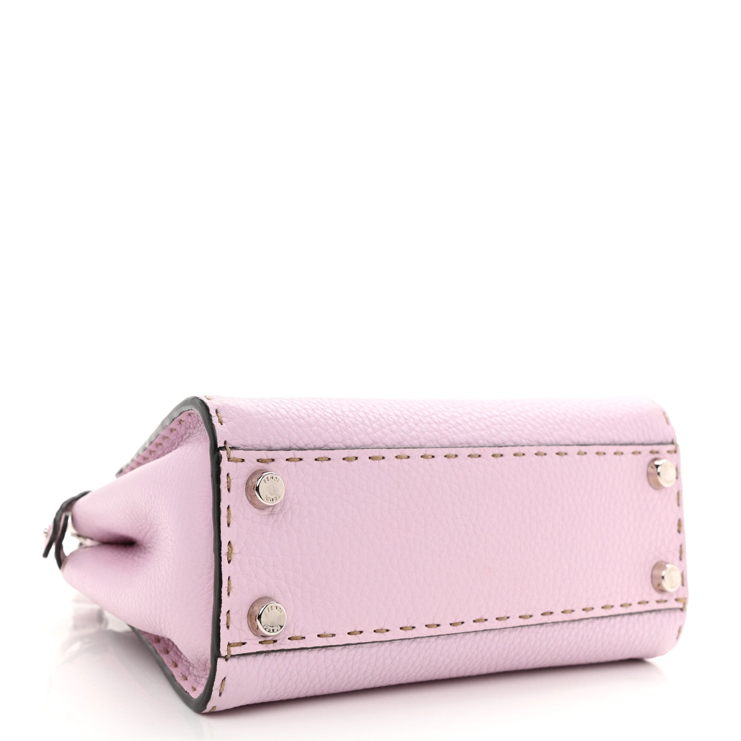 Fendi Cuoio Romano Selleria Mini Peekaboo Iconic Satchel Anemone 4 of 7