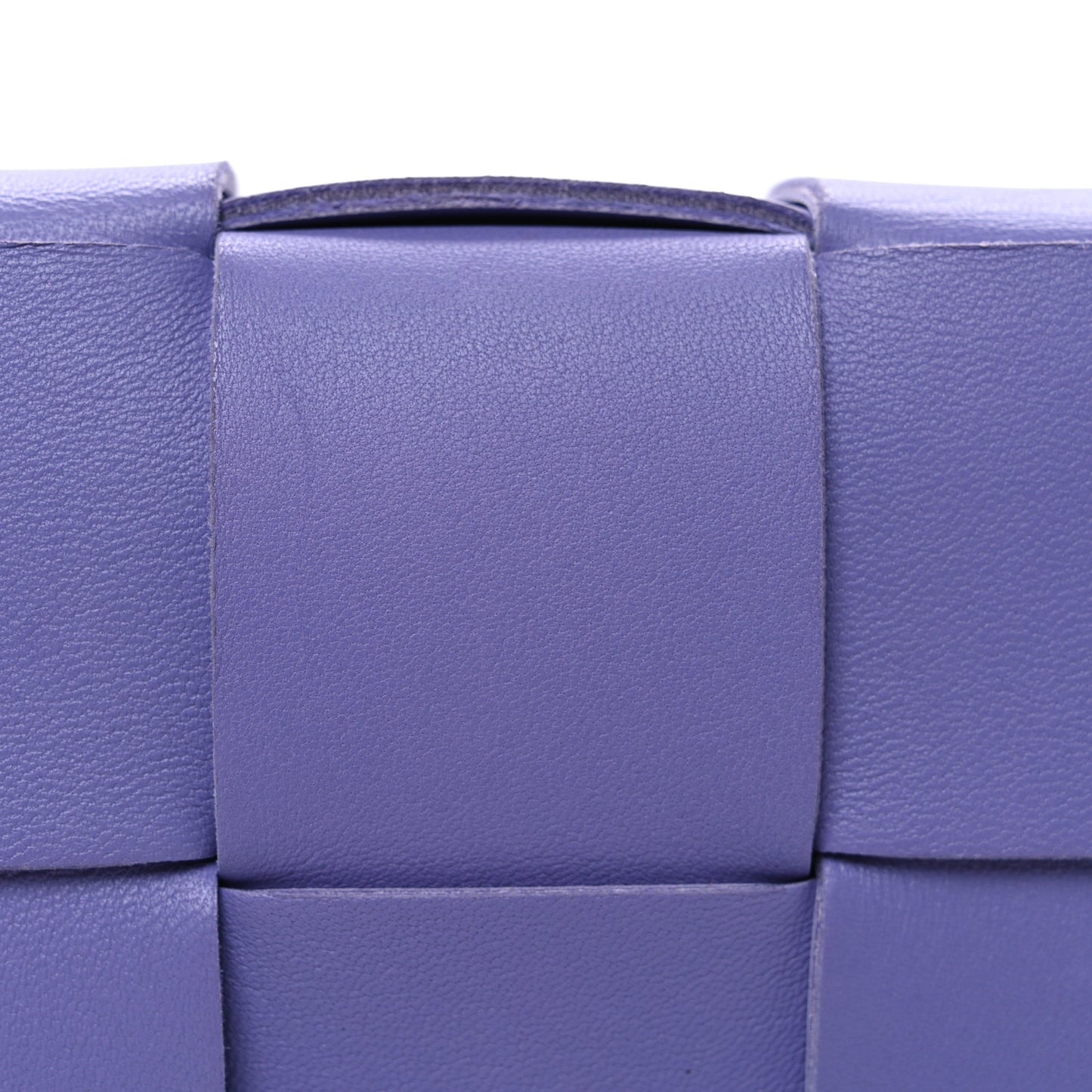 Lambskin Maxi Intreccio Cassette Crossbody Bag Wisteria