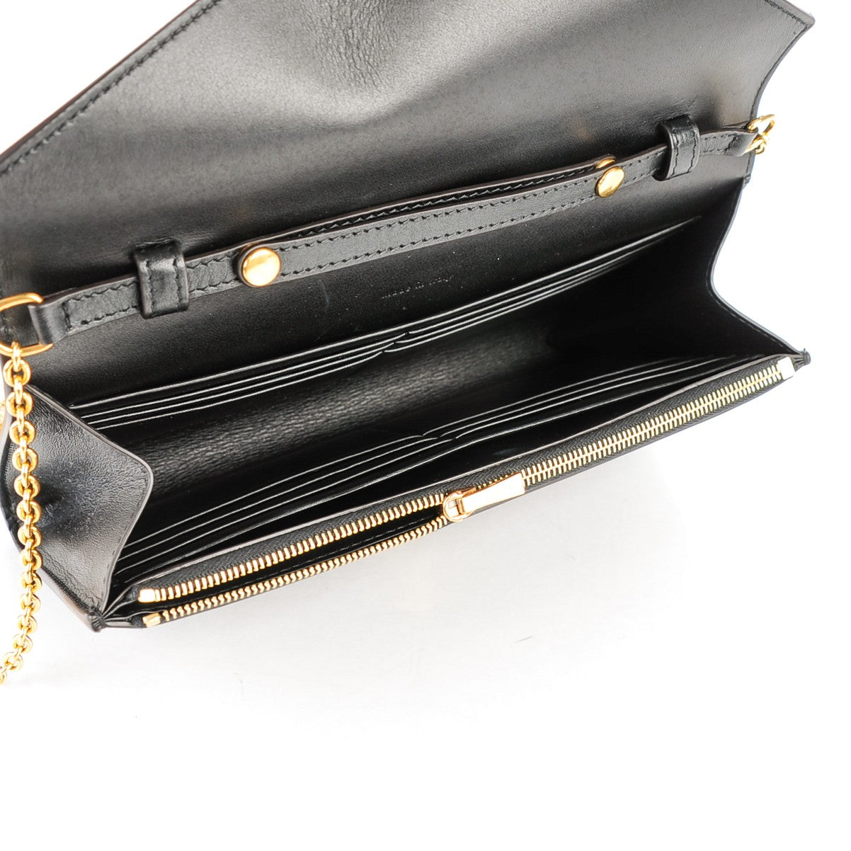 Celine Smooth Calfskin Nubuck Large Pocket Flap On Chain Black 5 of 8