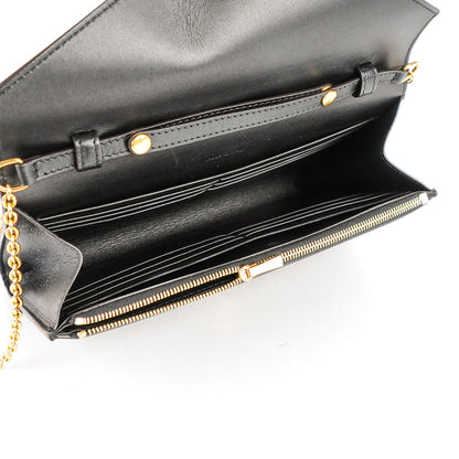 Celine Smooth Calfskin Nubuck Large Pocket Flap On Chain Black 5 of 8