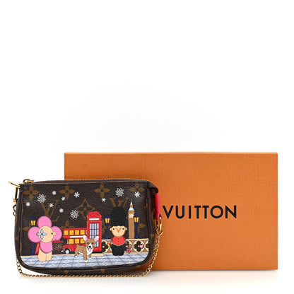 Louis Vuitton Monogram 2021 Christmas Animation London Mini Pochette Accessories Red 10 of 10