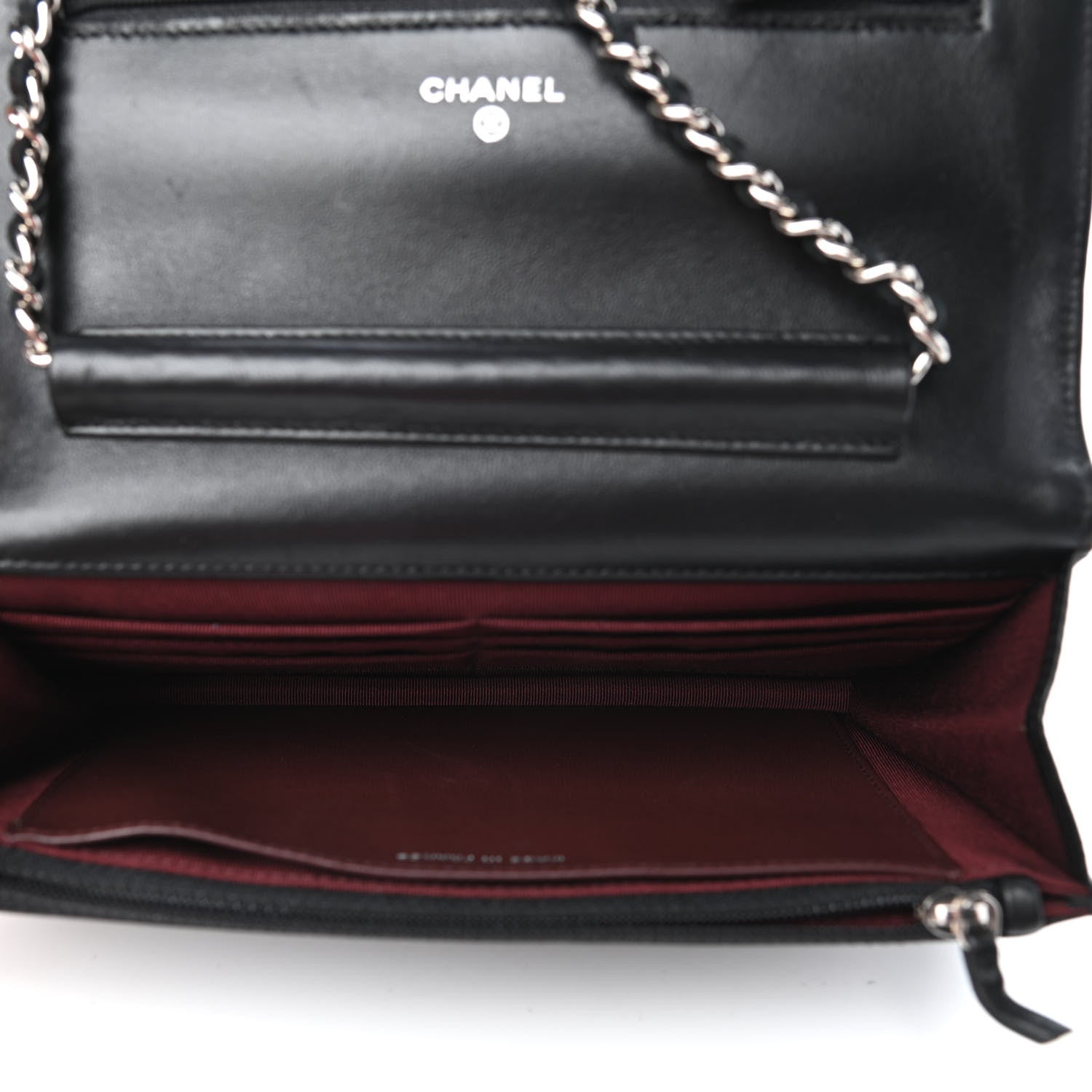 Chanel Lambskin Quilted Wallet On Chain WOC Black 5 of 11