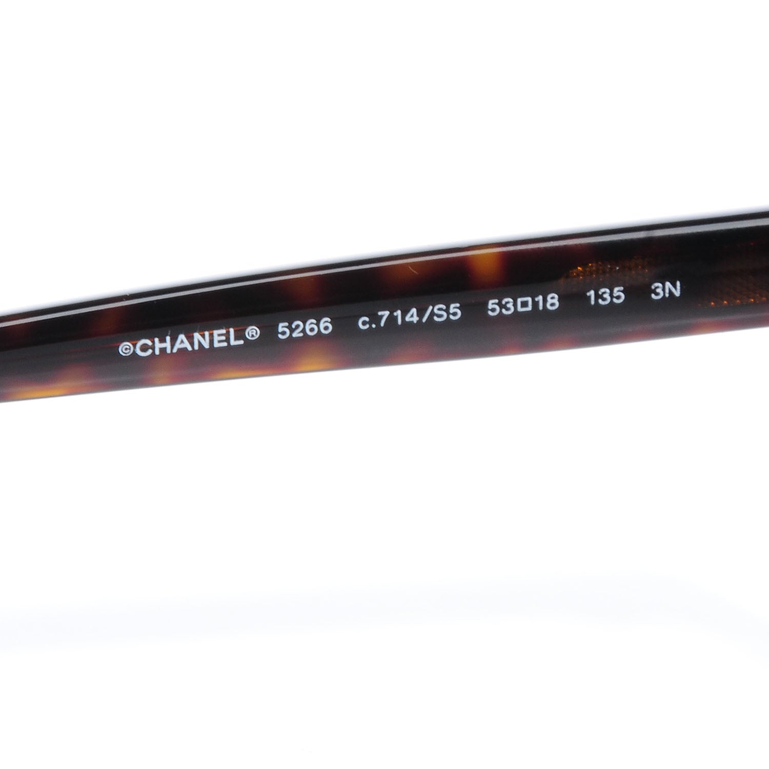 Chanel Tortoise CC Sunglasses 5266 4 of 5