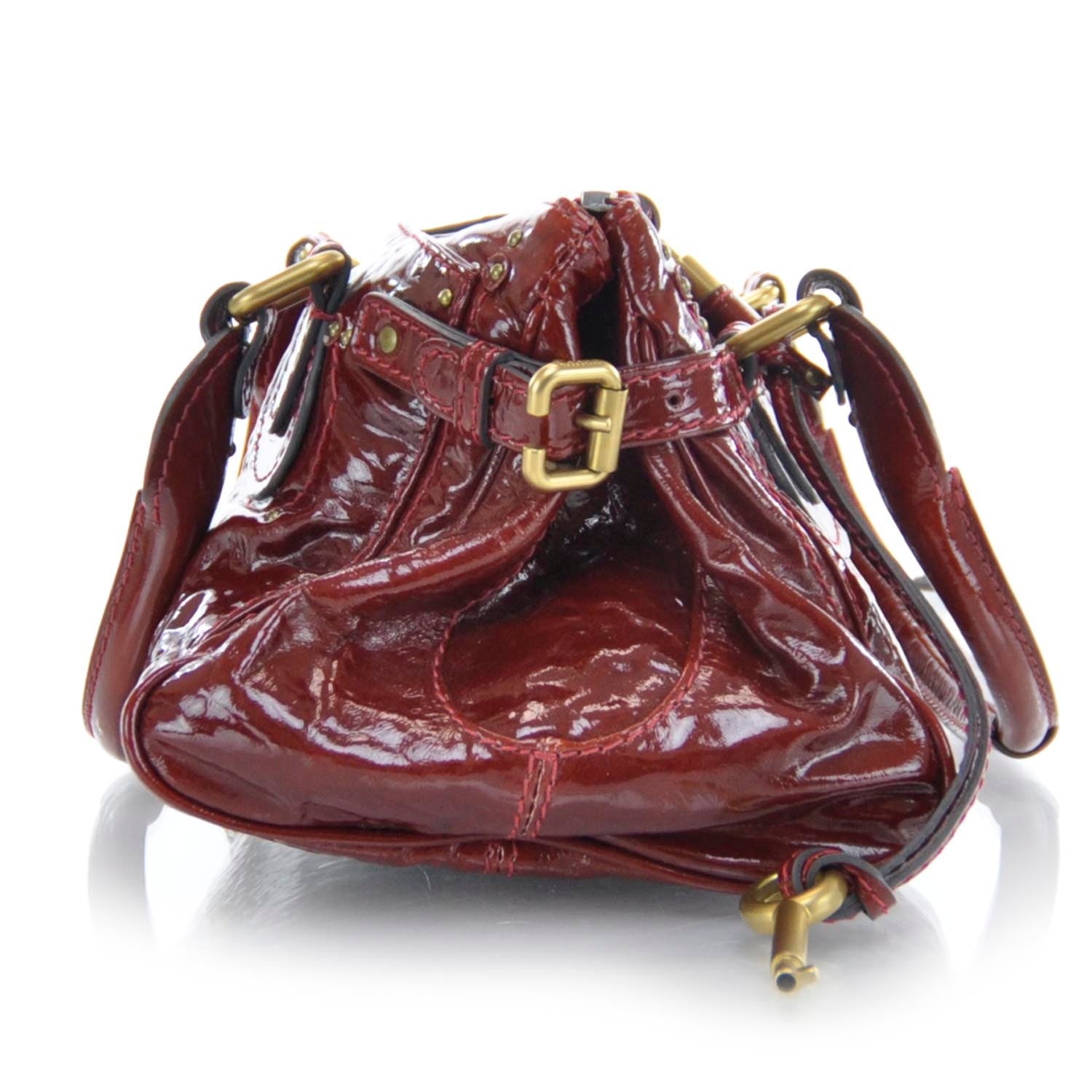 Chloe Patent Leather Paddington Raspberry 4 of 10