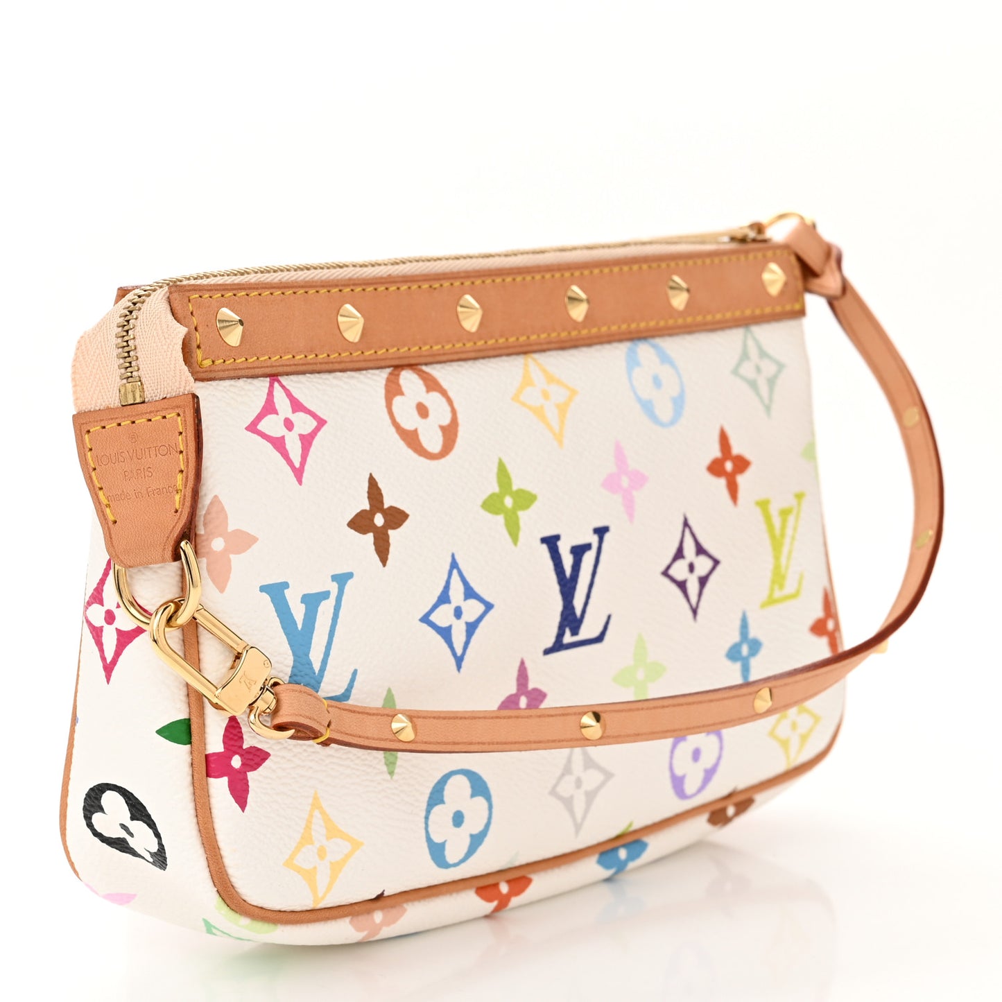 Monogram Multicolor Pochette Accessories White
