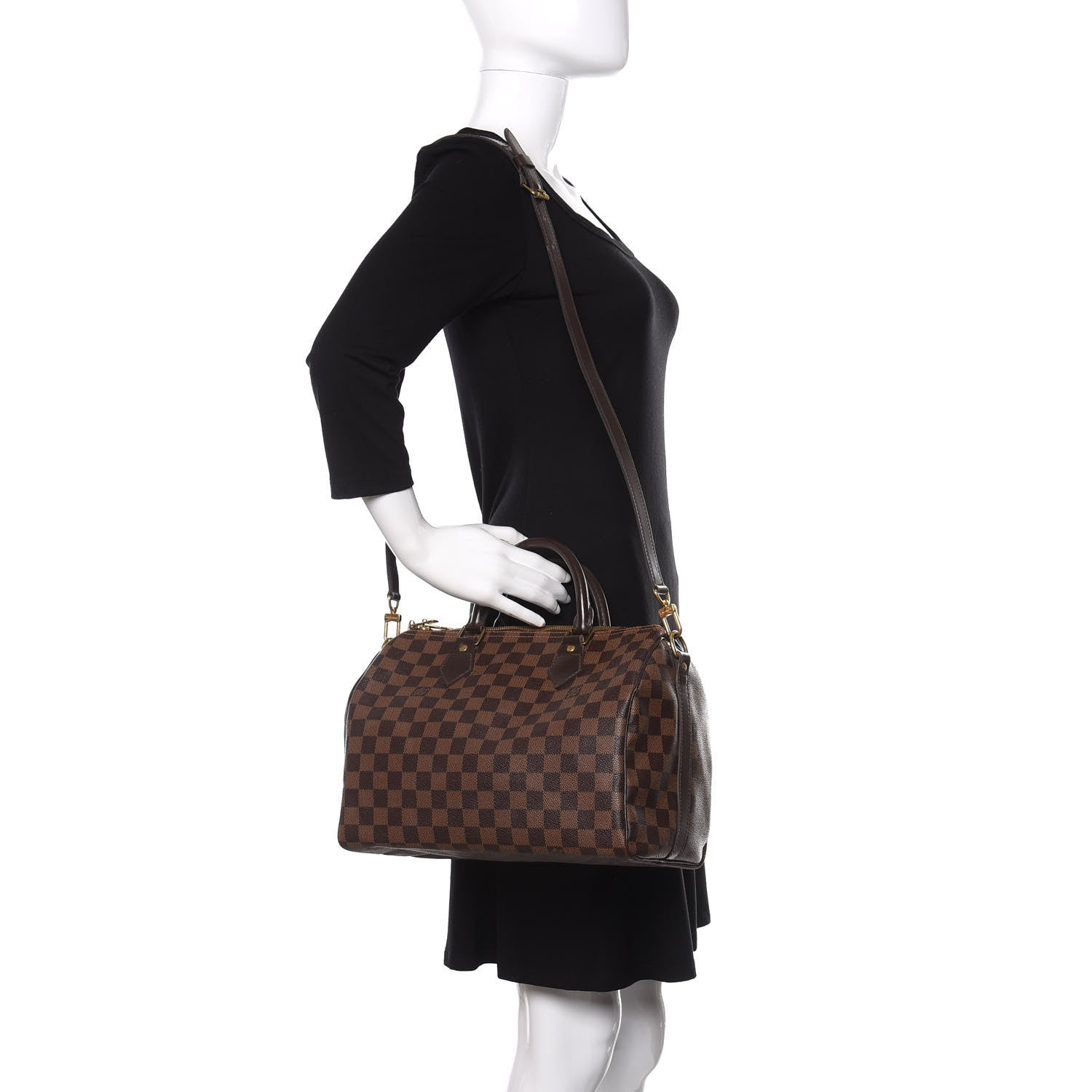 Louis Vuitton Damier Ebene Speedy Bandouliere 30 2 of 10