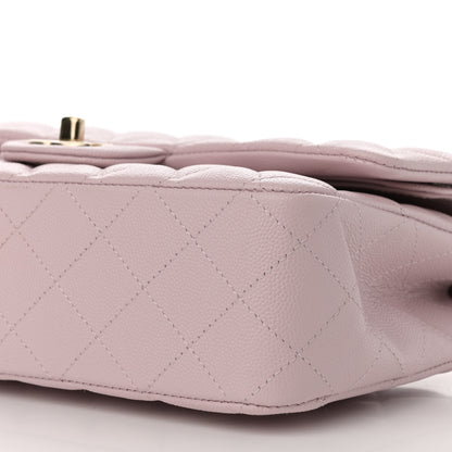 Chanel Caviar Quilted Medium Double Flap Light Pink 10 of 13