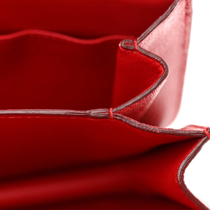 Celine Goatskin Medium Classic Box Flap Bag Carmin 11 of 14