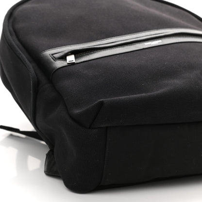 Saint Laurent Canvas City Backpack Black 9 of 10