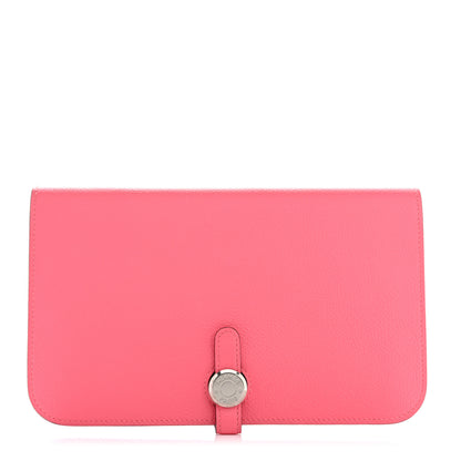 Hermes Evercolor Dogon Duo Wallet Rose Azalee 1 of 12