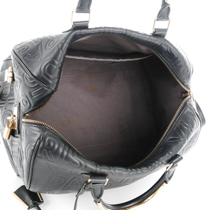 Louis Vuitton Calfskin Embossed Speedy Cube 30 Black 5 of 7