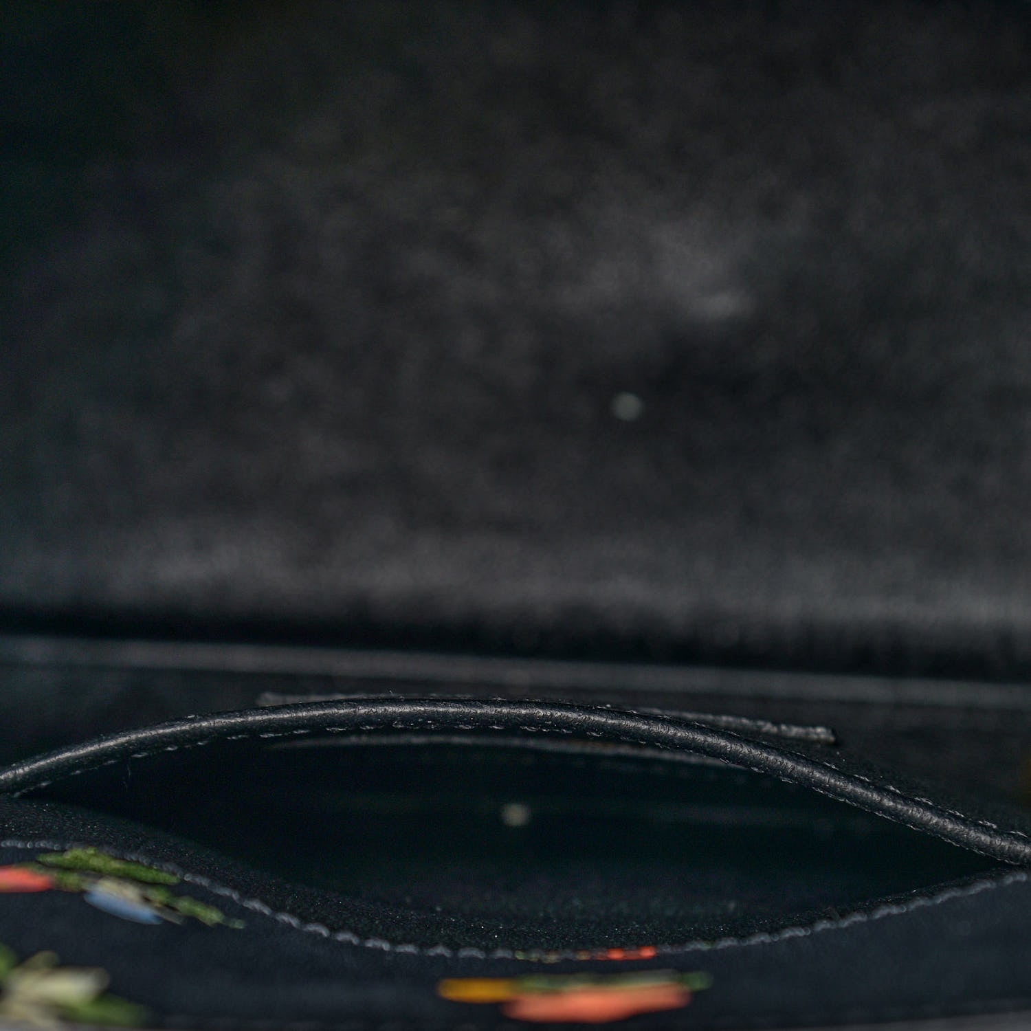 Saint Laurent Calfskin Prairie Printed Nano Sac De Jour Black 10 of 14