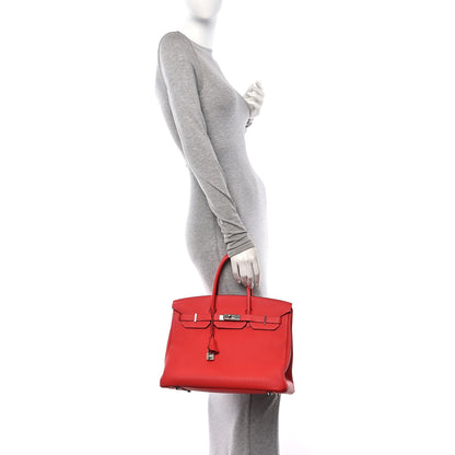 Hermes Togo BIRKIN 35 Rouge Pivoine 2 of 11