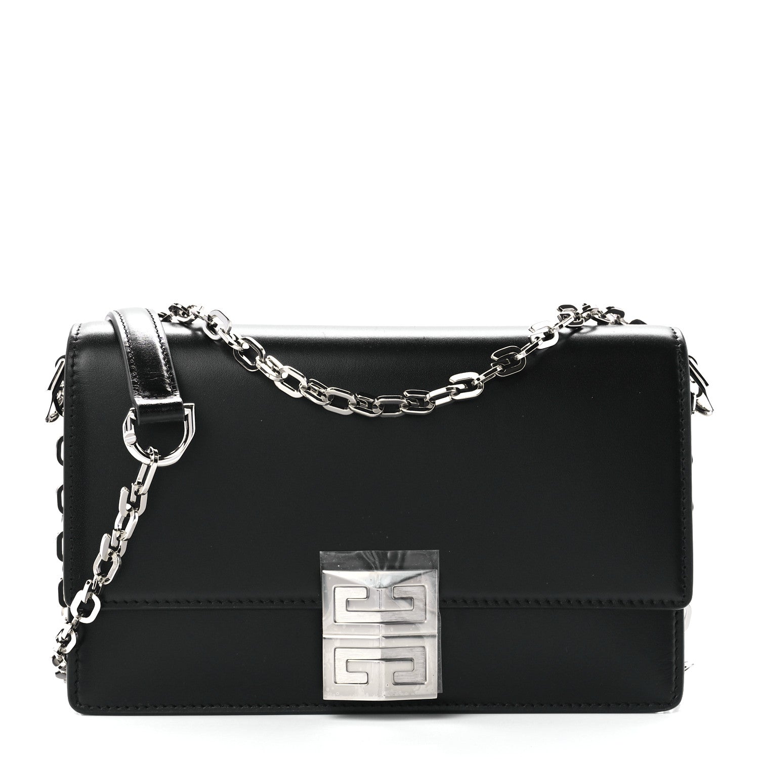 Givenchy Calfskin Small 4G Chain Shoulder Bag Black 1 of 11