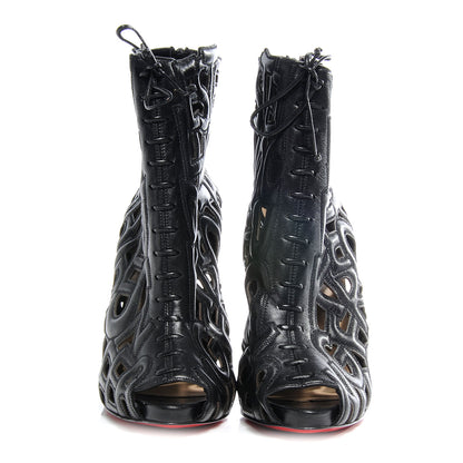 Christian Louboutin Leather Let Me Tell You 120 Ankle Boots 40 Black 2 of 5