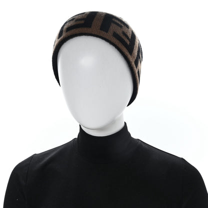 Fendi Wool Knit Zucca Beanie Tortora 2 of 7