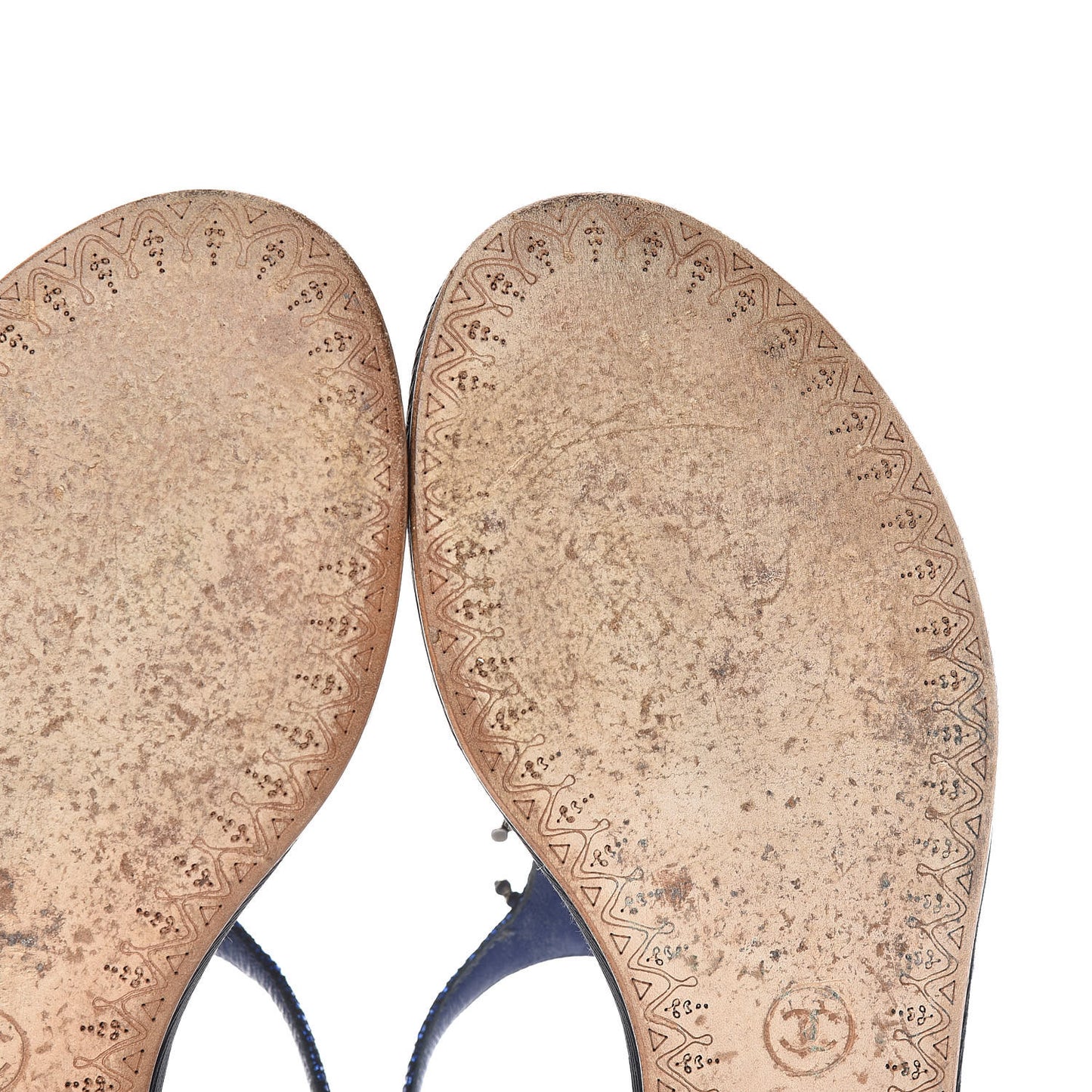 Glitter CC Thong Sandals 39.5 Dark Blue