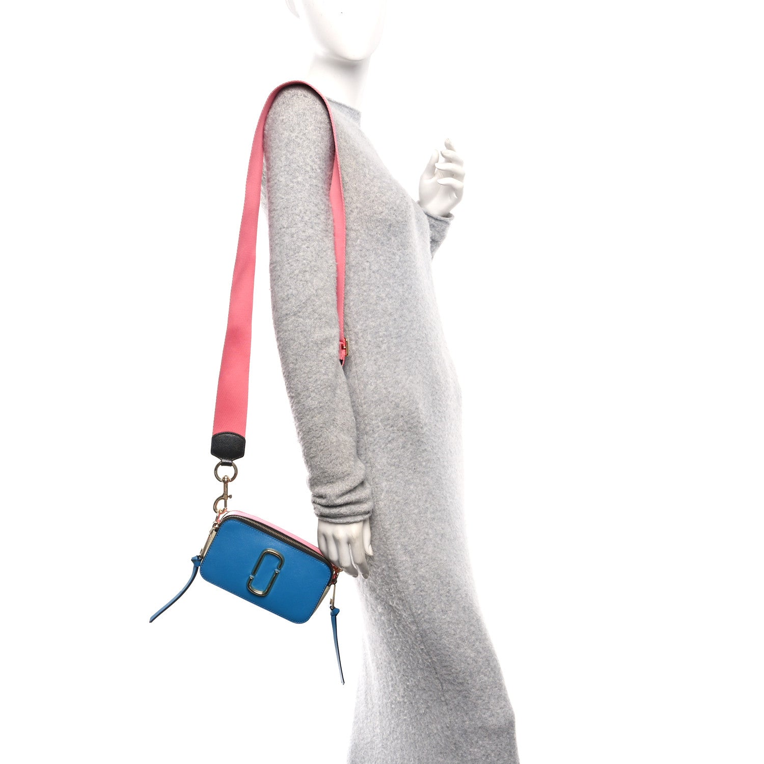 Marc Jacobs Saffiano Small Snapshot Camera Bag Blue Multicolor 2 of 10