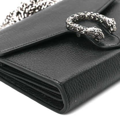 Gucci Calfskin Mini Dionysus Chain Wallet Black 11 of 12