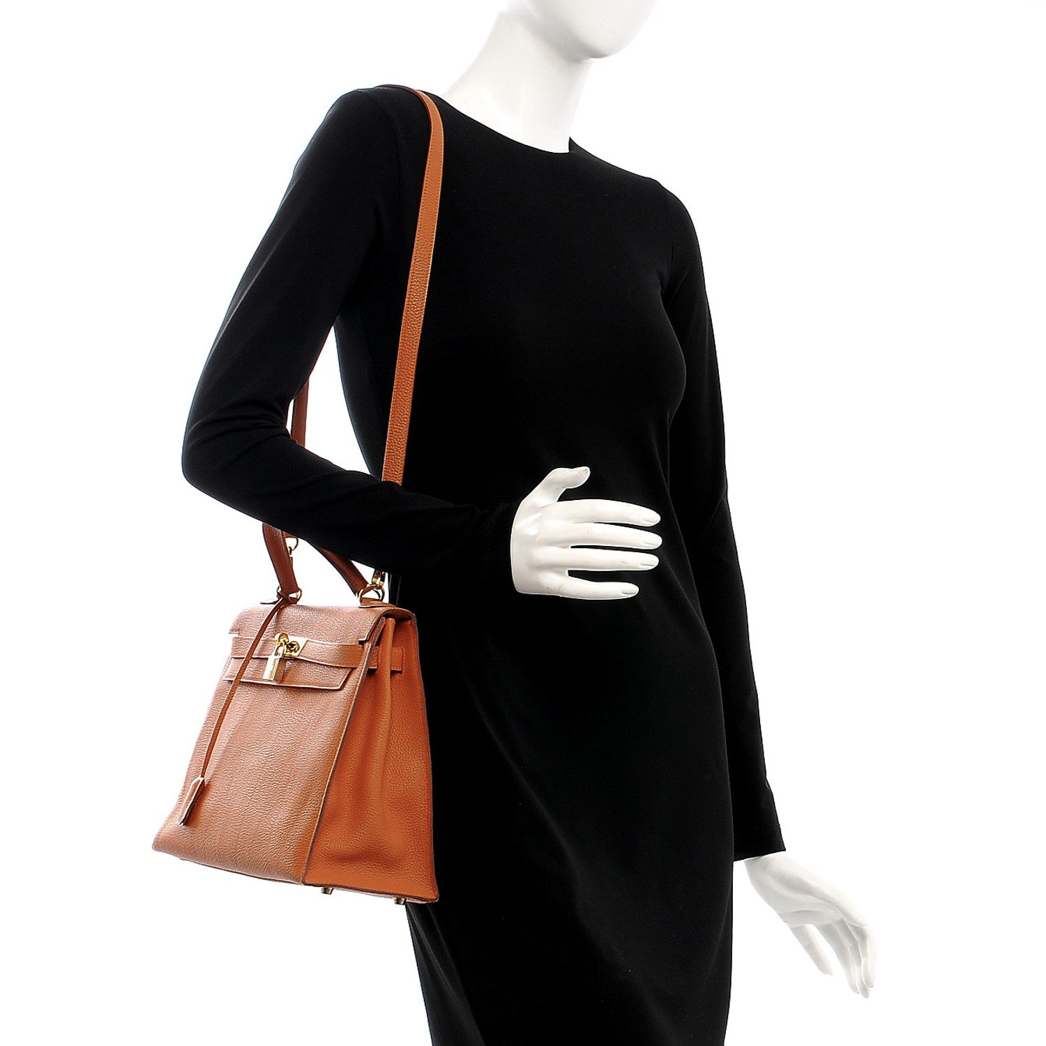 Hermes Togo Kelly Sellier 32 Potiron 2 of 12