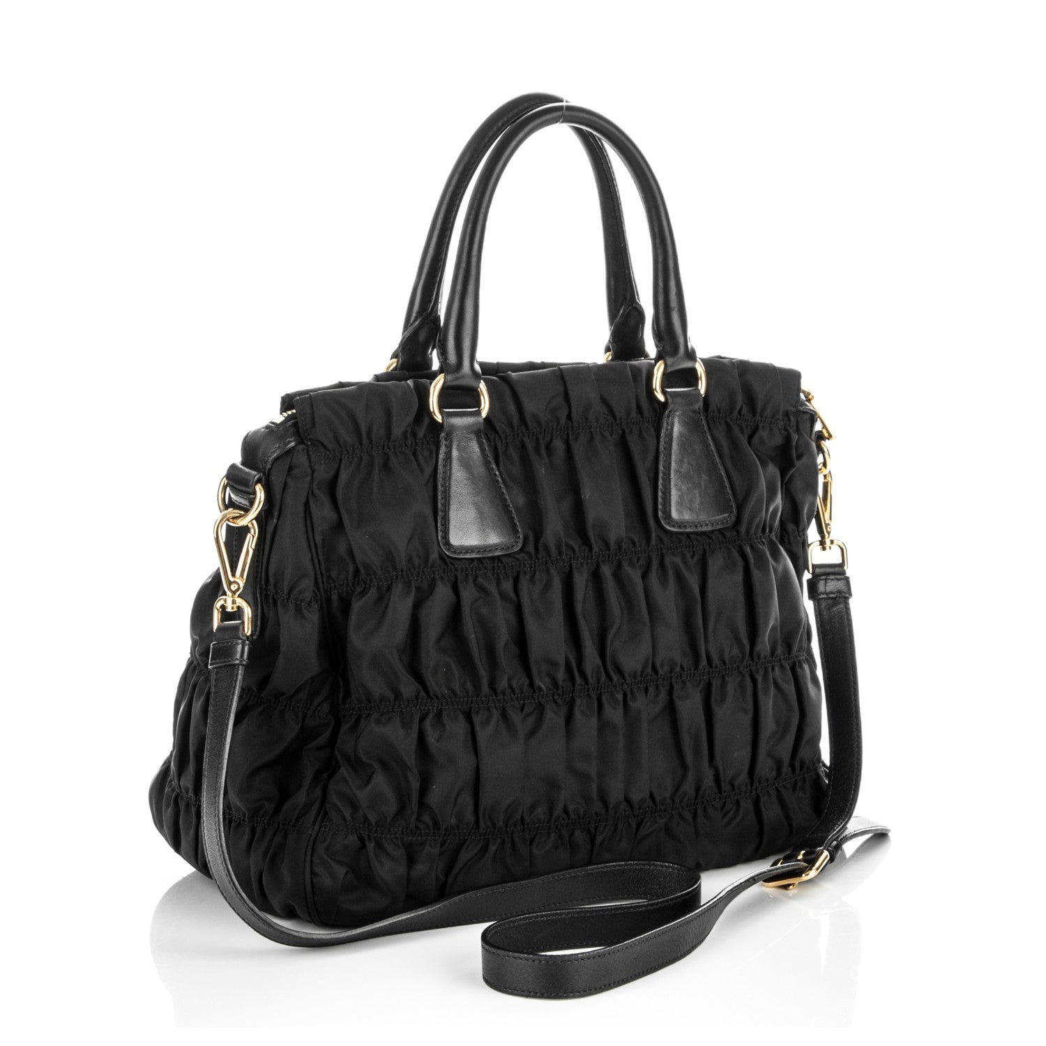 Prada Tessuto Nylon Gaufre Tote Nero Black 3 of 9