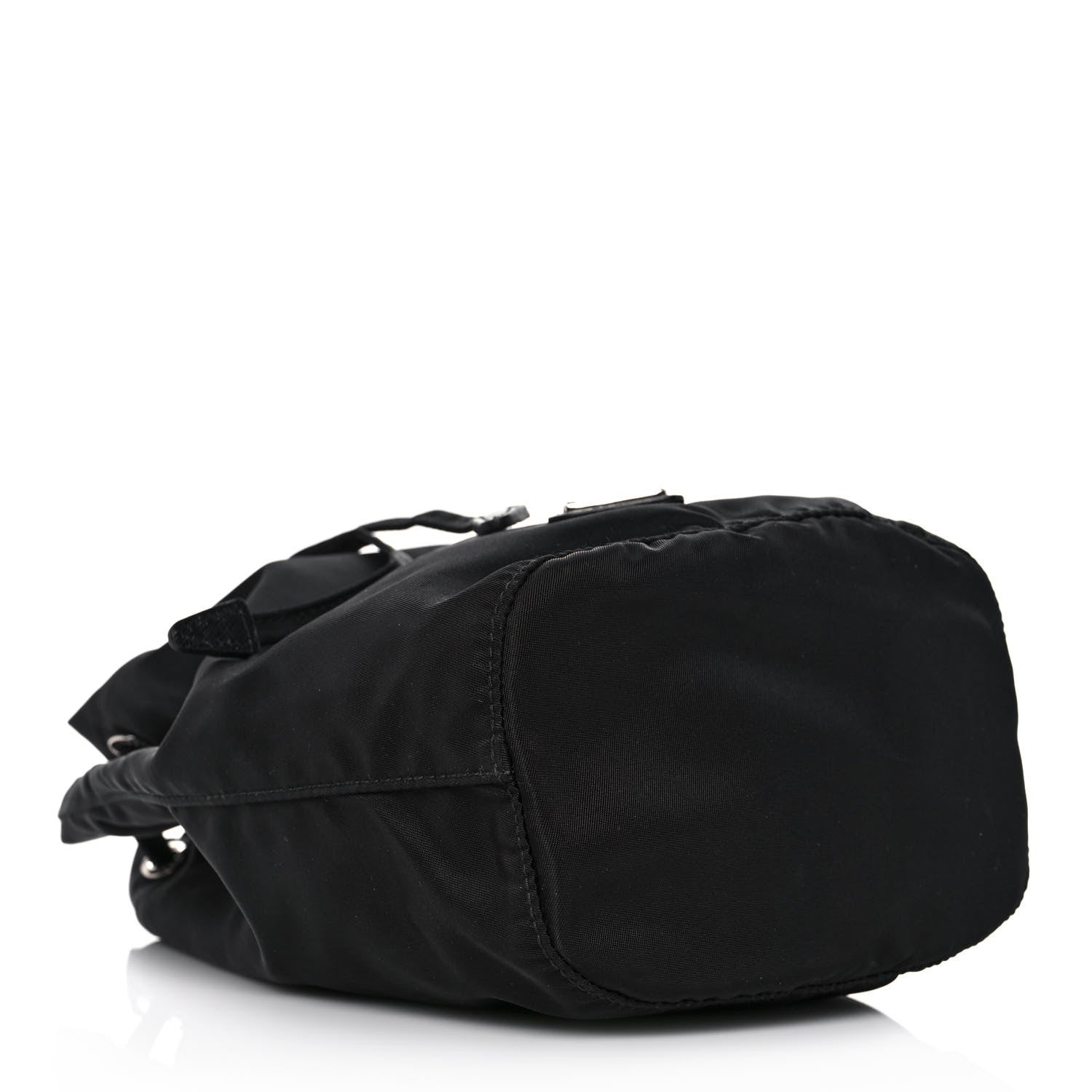Prada Saffiano Tessuto Nylon Vela Bucket Wristlet Black 4 of 11