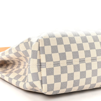 Louis Vuitton Damier Azur Graceful PM Rose Ballerine 8 of 9
