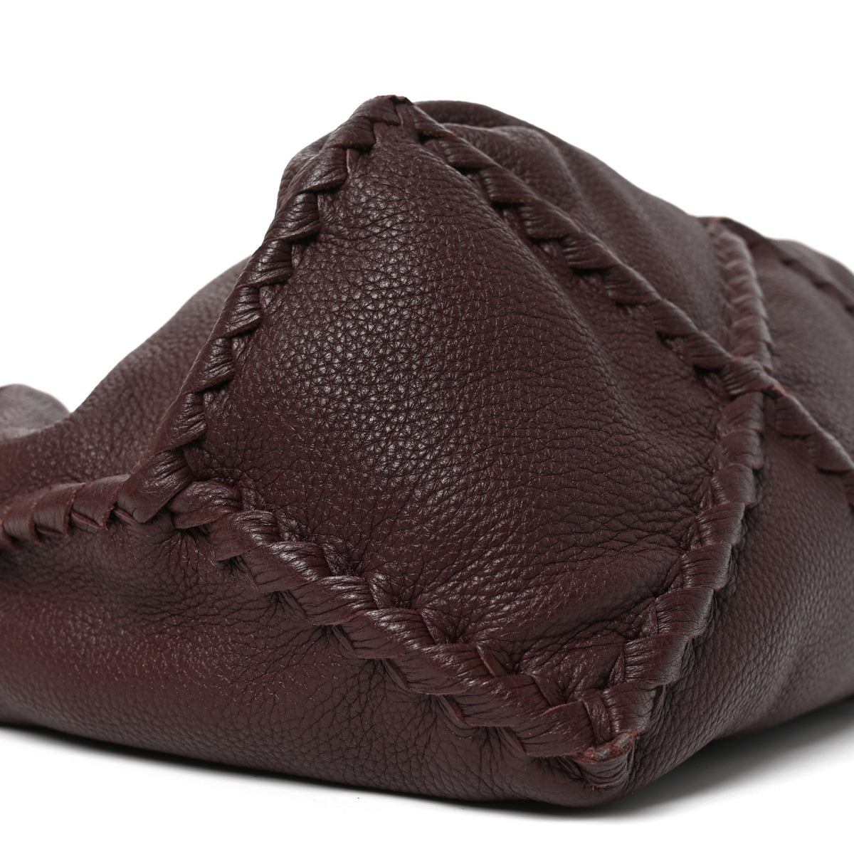 Cervo Deerskin Hobo Burgundy