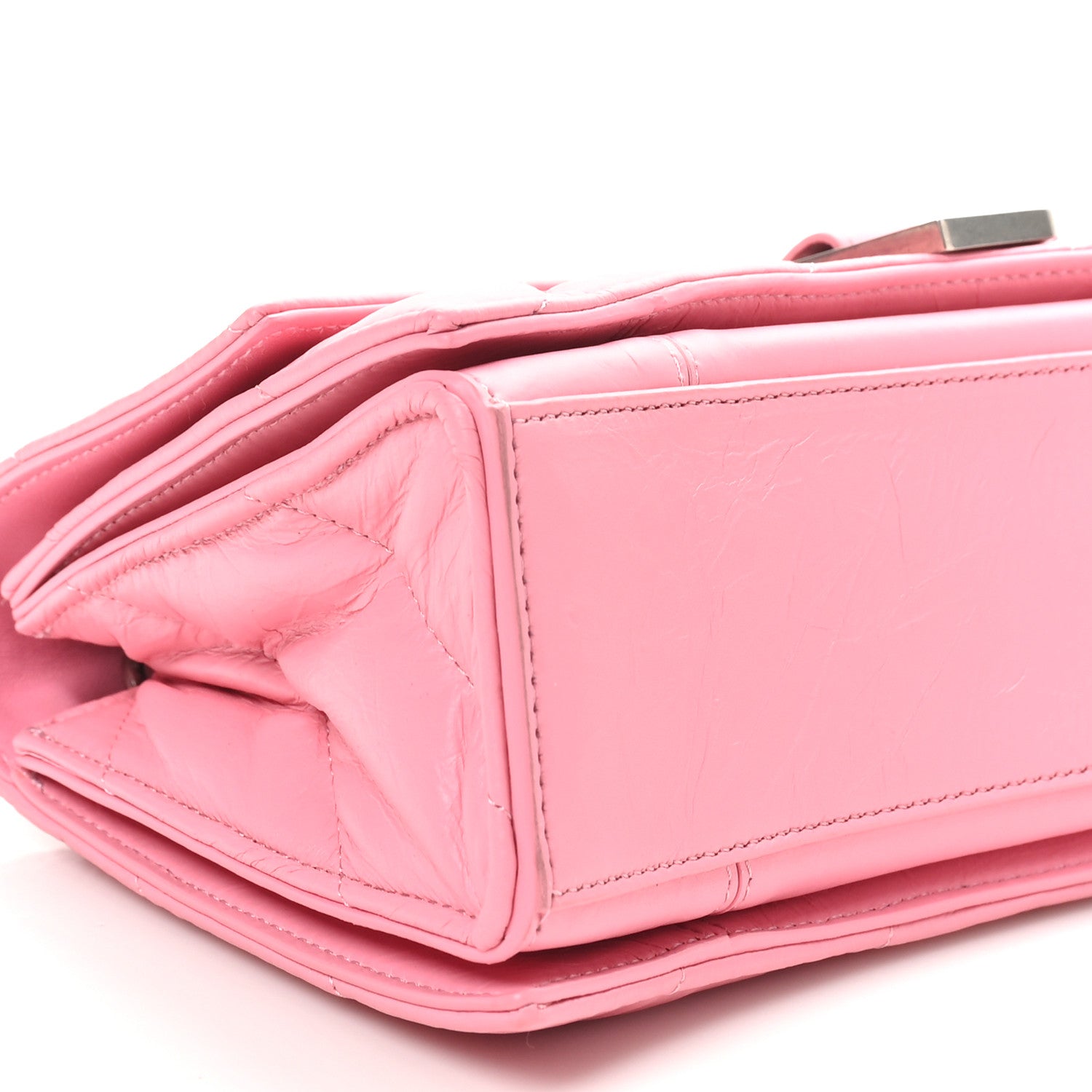 Balenciaga Crushed Calfskin Quilted Small Crush Chain Bag Sweet Pink 8 of 9