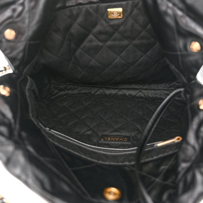 Chanel Shiny Calfskin Quilted Small Chanel 22 Black 6 of 13