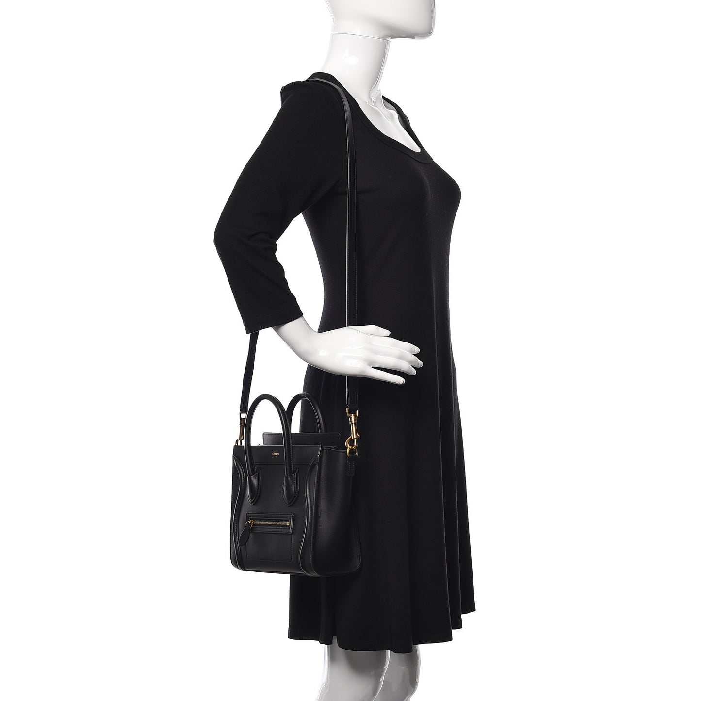 Smooth Calfskin Nano Luggage Black
