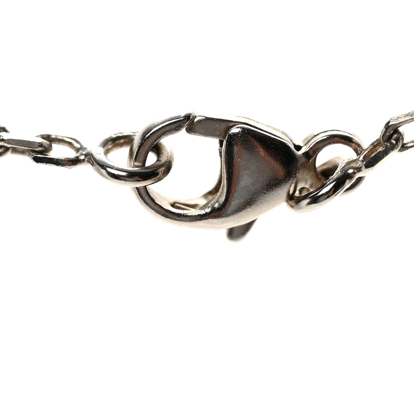 Lacquered Palladium Pop H Pendant Necklace Black